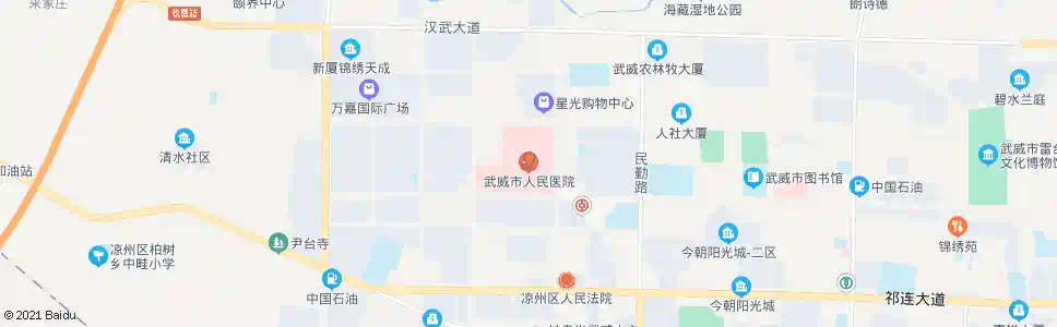 武威十陆医院_公交站地图_武威公交_妙搜公交查询2025