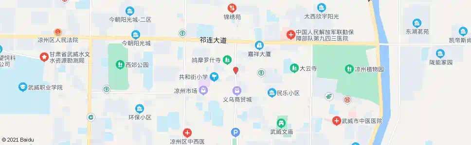 武威杨府巷东口_公交站地图_武威公交_妙搜公交查询2025