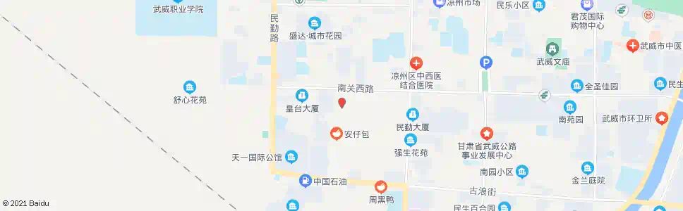 武威新西凉市场南口_公交站地图_武威公交_妙搜公交查询2025