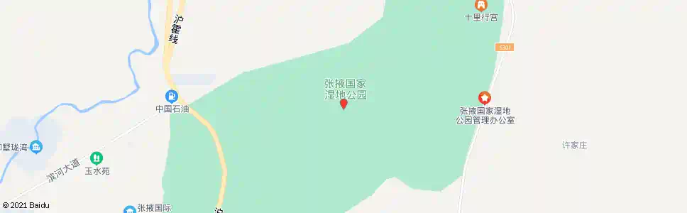 张掖湿地公园_公交站地图_张掖公交_妙搜公交查询2025