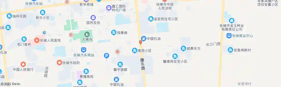 张掖长沙门_公交站地图_张掖公交_妙搜公交查询2025