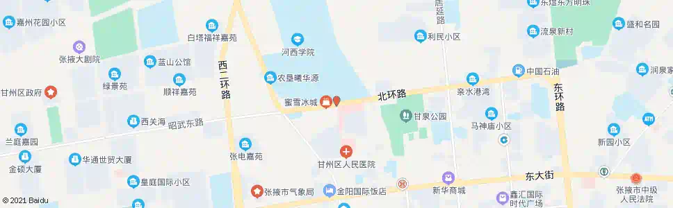 张掖河西学院_公交站地图_张掖公交_妙搜公交查询2025