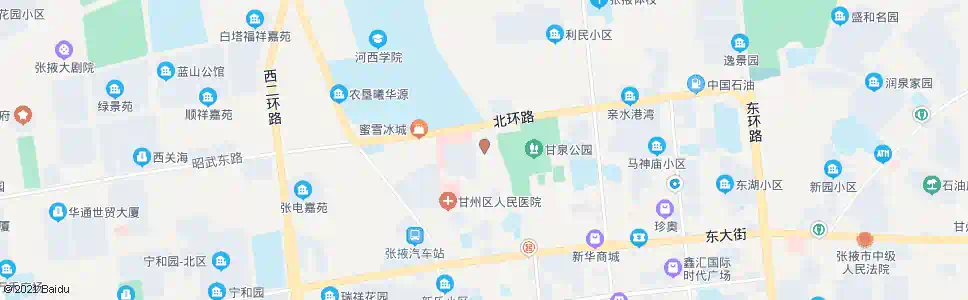 张掖欧式街北口_公交站地图_张掖公交_妙搜公交查询2025