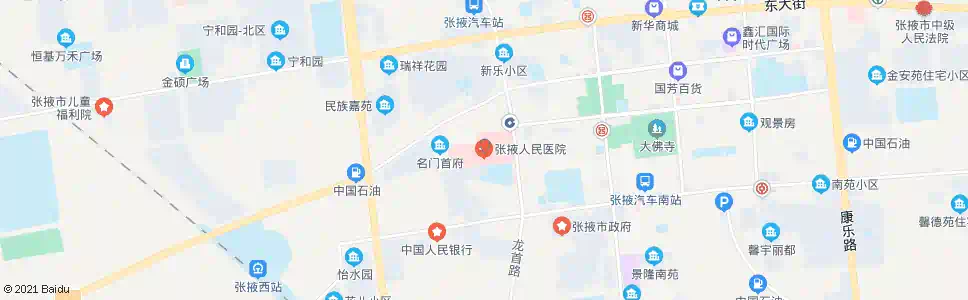 张掖市医院_公交站地图_张掖公交_妙搜公交查询2025
