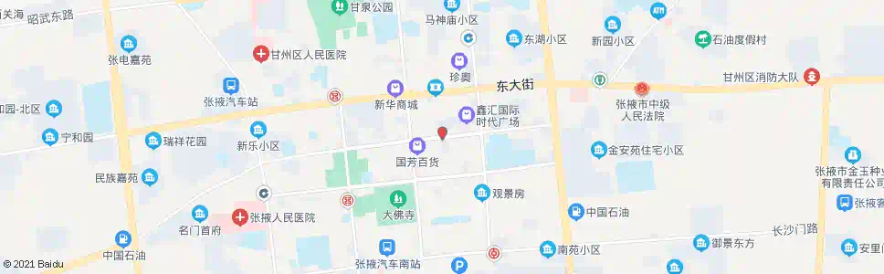 张掖甘州市场北口_公交站地图_张掖公交_妙搜公交查询2025