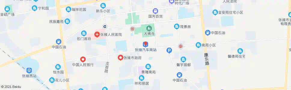 张掖汽车南站_公交站地图_张掖公交_妙搜公交查询2025
