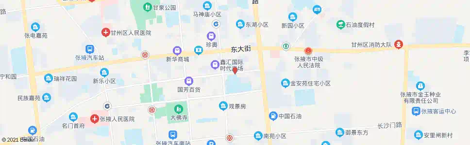 张掖张掖二中_公交站地图_张掖公交_妙搜公交查询2025