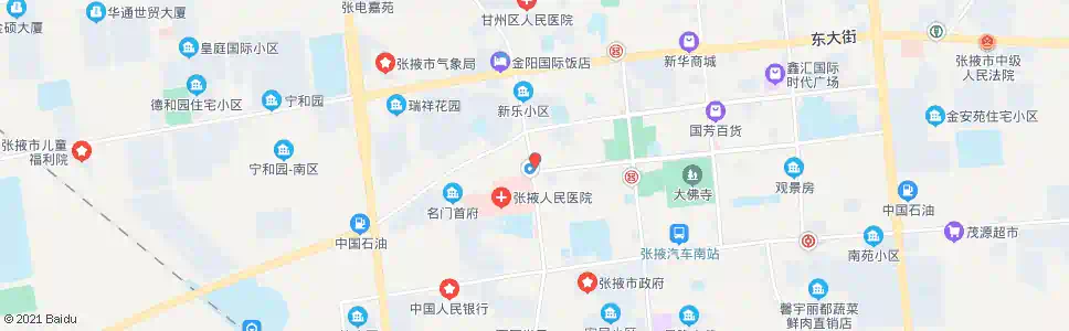 张掖艺海宾馆_公交站地图_张掖公交_妙搜公交查询2025