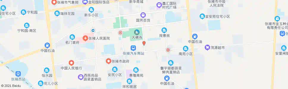 张掖祥永大酒店_公交站地图_张掖公交_妙搜公交查询2025