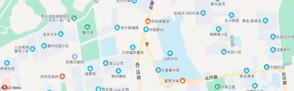 张掖西二环路口_公交站地图_张掖公交_妙搜公交查询2025