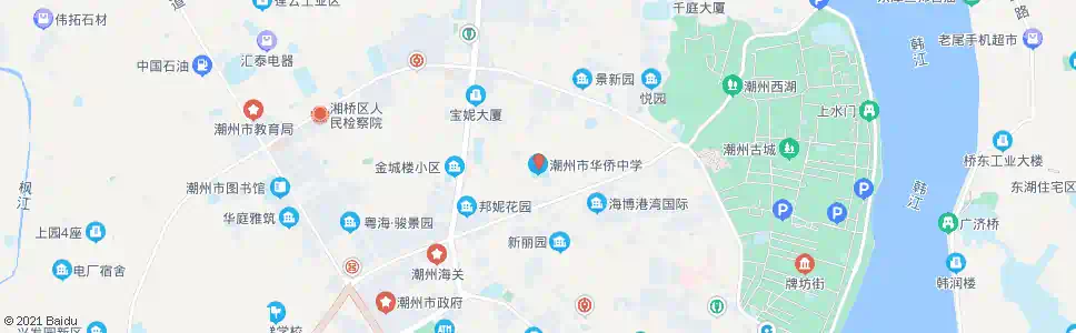 潮州潮州华桥中学_公交站地图_潮州公交_妙搜公交查询2025