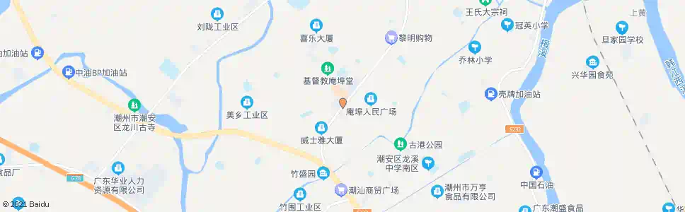 潮州冠园_公交站地图_潮州公交_妙搜公交查询2025