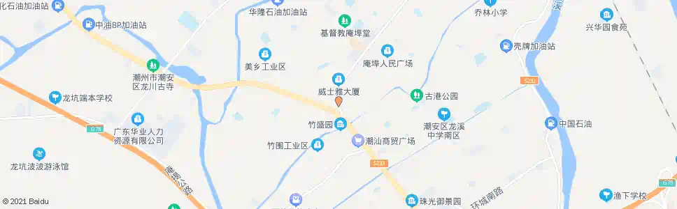 潮州竹围乡_公交站地图_潮州公交_妙搜公交查询2025