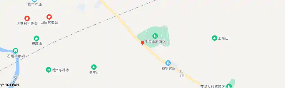 潮州潮州千果山旅游区_公交站地图_潮州公交_妙搜公交查询2025