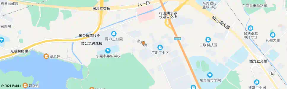 东莞园区2站_公交站地图_东莞公交_妙搜公交查询2025