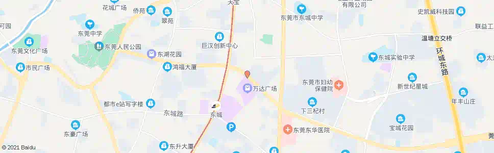东莞主山市场_公交站地图_东莞公交_妙搜公交查询2025
