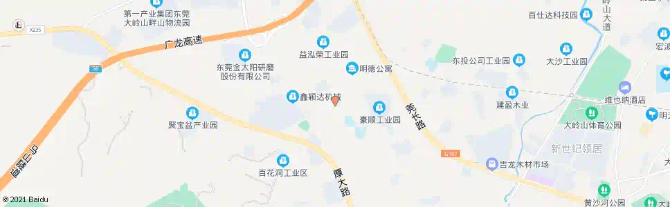 东莞百花洞医院_公交站地图_东莞公交_妙搜公交查询2025