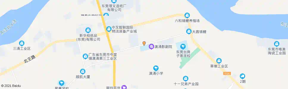 东莞潢涌体育馆_公交站地图_东莞公交_妙搜公交查询2025