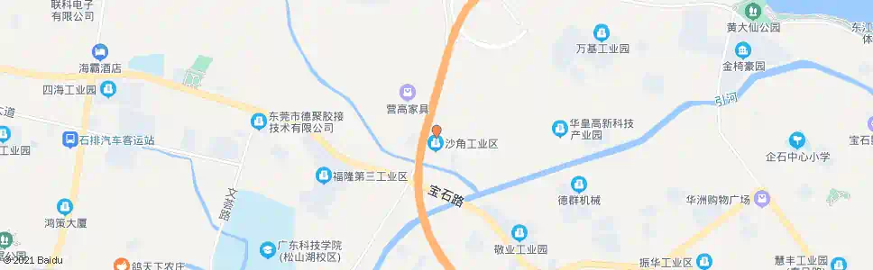 东莞沙角市场_公交站地图_东莞公交_妙搜公交查询2025