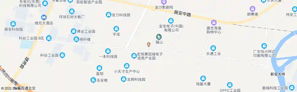 东莞金沙花园西门_公交站地图_东莞公交_妙搜公交查询2025
