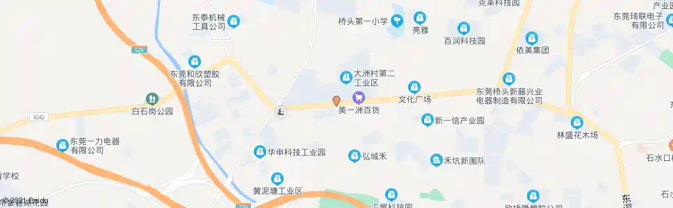 东莞田头角村_公交站地图_东莞公交_妙搜公交查询2025