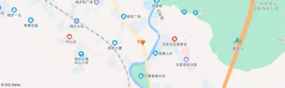 东莞笔架山路口_公交站地图_东莞公交_妙搜公交查询2025