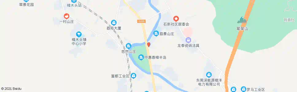 东莞荔景山庄正门_公交站地图_东莞公交_妙搜公交查询2025