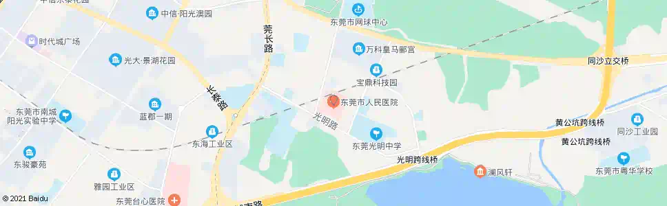 东莞光明新区人民医院_公交站地图_东莞公交_妙搜公交查询2025