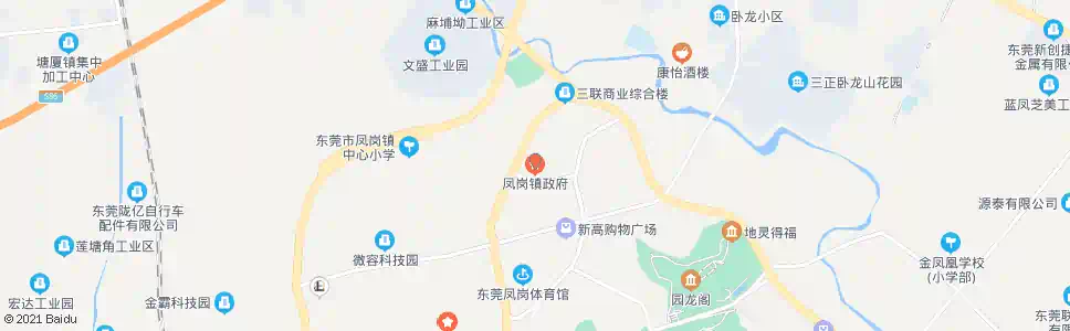 东莞凤岗镇政府_公交站地图_东莞公交_妙搜公交查询2025