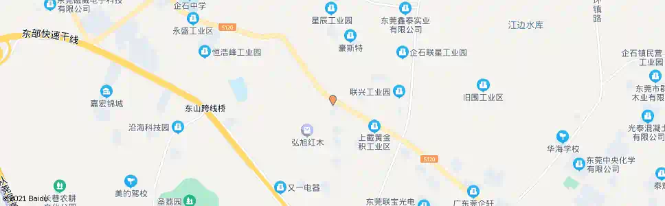 东莞山城工业区_公交站地图_东莞公交_妙搜公交查询2025