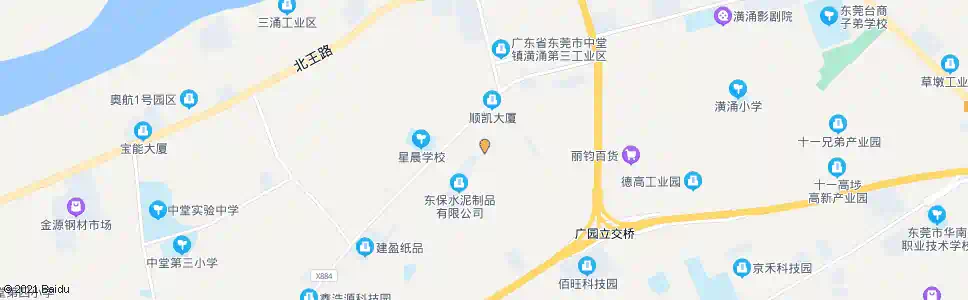 东莞保安围四村_公交站地图_东莞公交_妙搜公交查询2025