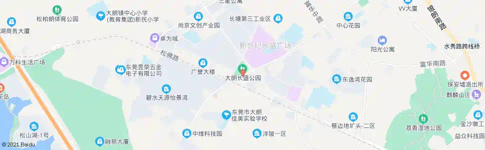 东莞长盛公园_公交站地图_东莞公交_妙搜公交查询2025