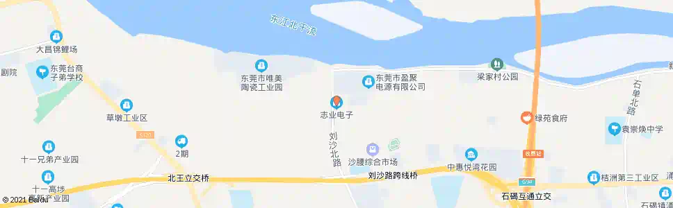 东莞志业电子公司_公交站地图_东莞公交_妙搜公交查询2025
