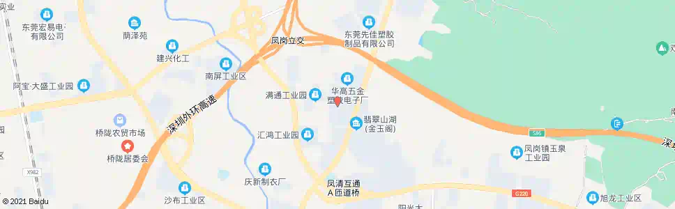 东莞长山头白榄树_公交站地图_东莞公交_妙搜公交查询2025