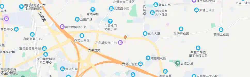 东莞北栅综合市场_公交站地图_东莞公交_妙搜公交查询2025