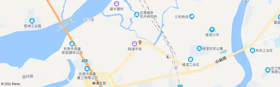 东莞鸥涌_公交站地图_东莞公交_妙搜公交查询2025