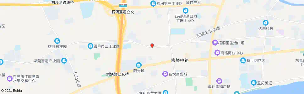 东莞桔洲第二第三工业区_公交站地图_东莞公交_妙搜公交查询2025