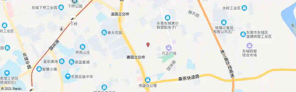东莞东城桑园工业区_公交站地图_东莞公交_妙搜公交查询2025