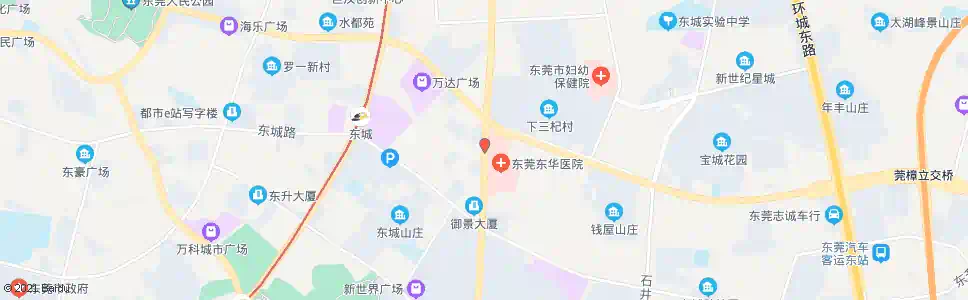 东莞东华医院西_公交站地图_东莞公交_妙搜公交查询2025