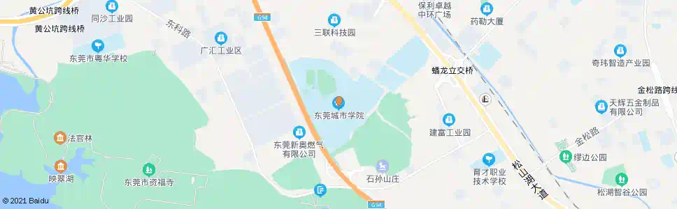 东莞城市学院_公交站地图_东莞公交_妙搜公交查询2025