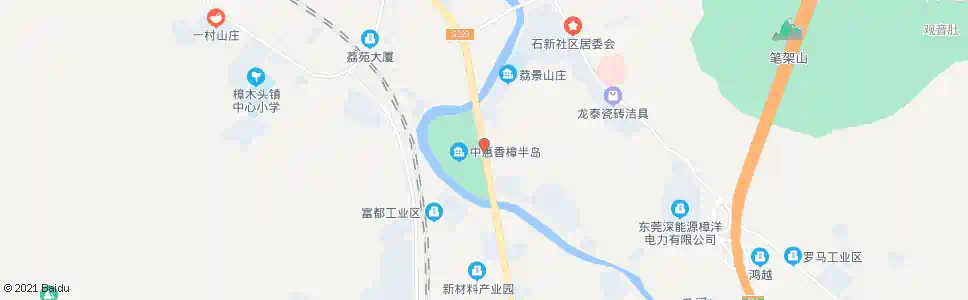 东莞荔景山庄_公交站地图_东莞公交_妙搜公交查询2025