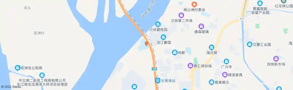 东莞沙田中心小学_公交站地图_东莞公交_妙搜公交查询2025