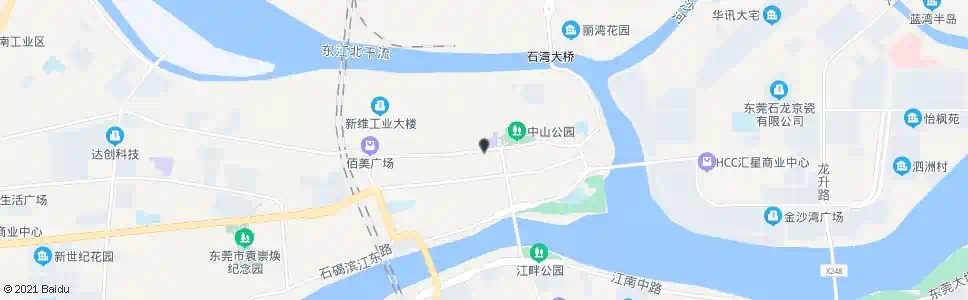 东莞现代广场_公交站地图_东莞公交_妙搜公交查询2025