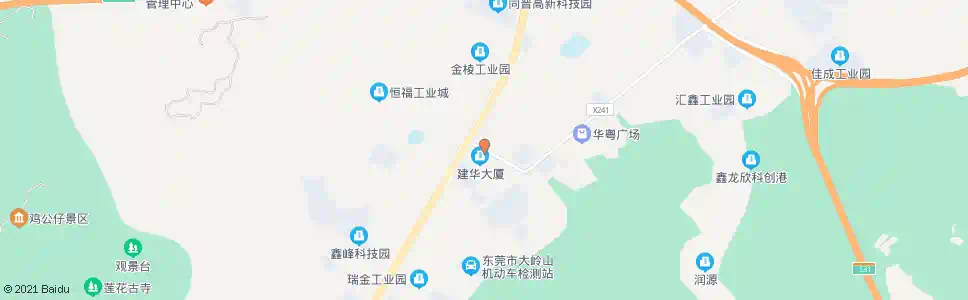 东莞颜屋路口东_公交站地图_东莞公交_妙搜公交查询2025