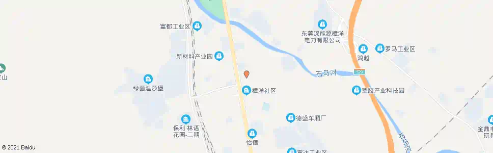 东莞樟洋市场_公交站地图_东莞公交_妙搜公交查询2025