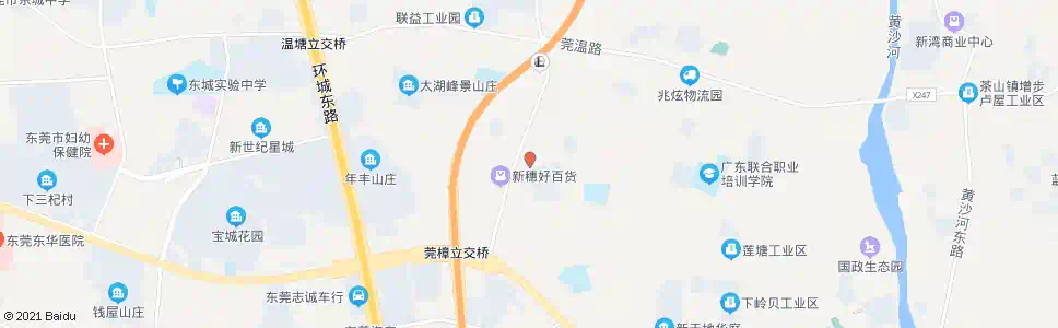 东莞港湾路口_公交站地图_东莞公交_妙搜公交查询2025