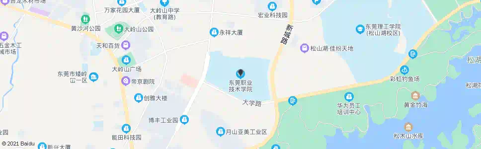 东莞职业技术学院_公交站地图_东莞公交_妙搜公交查询2025