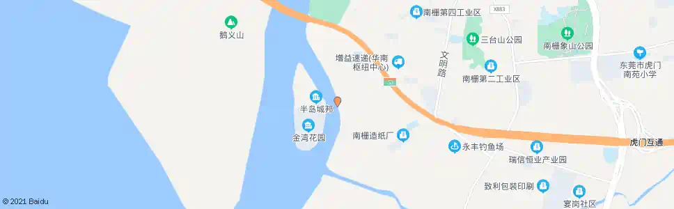 东莞金湾花园_公交站地图_东莞公交_妙搜公交查询2025