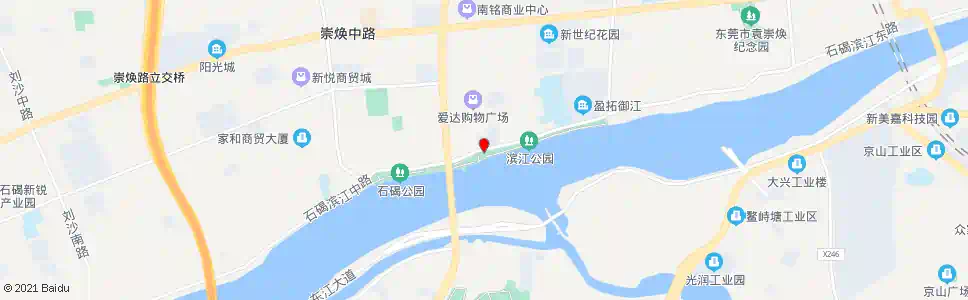 东莞滨江公园_公交站地图_东莞公交_妙搜公交查询2025