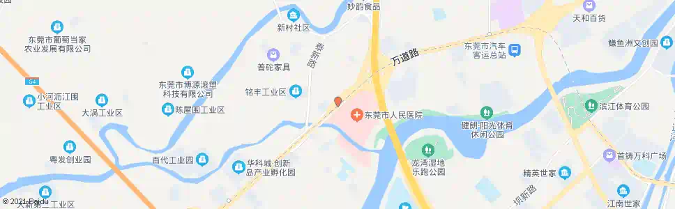 东莞观澜人民医院1_公交站地图_东莞公交_妙搜公交查询2025